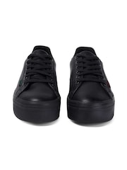 Kickers Black Youth Tovni Stack Leather Shoes - Image 6 of 11