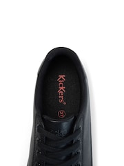 Kickers Black Youth Tovni Stack Leather Shoes - Image 8 of 11