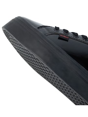 Kickers Black Youth Tovni Stack Leather Shoes - Image 9 of 11