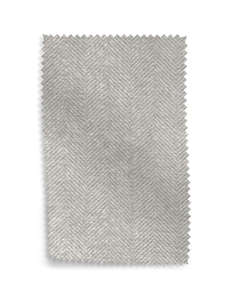 Laura Ashley Silver Grey Edwin Chenille Upholstery Swatch - Image 1 of 1