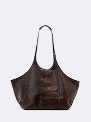 Темно-коричневый - Сумки-тоут Allsaints Siloh - Изображение 1 4