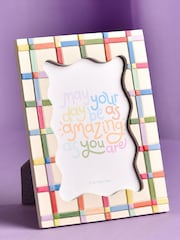 Widdop Cream Resin Photo Frame 4" x 6 - Image 1 of 5