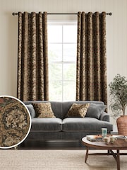 William Morris At Home Natural African Marigold Velvet Made to Measure Curtains - Image 1 of 9