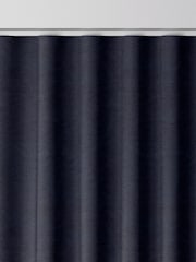 William Morris At Home Indigo Blue Lodden Embroidery Made to Measure 100% Cotton Curtains - Image 8 of 9