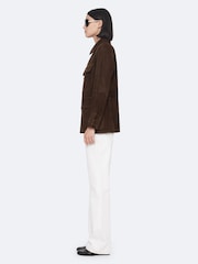 AllSaints Brown Roiya Suede Jacket - Image 5 of 8