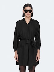 Черный - Платье Allsaints Noora - Изображение 1 8