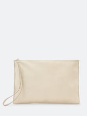AllSaints White Siloh Large Pouch - Image 1 of 2