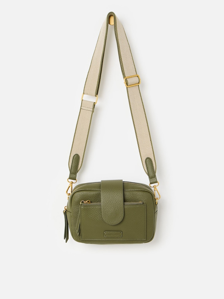 Oliver Bonas Green Charlee Cross-Body Bag - Image 2 of 6 Oliver Bonas Green Charlee Cross-Body Bag - Image 2 of 6