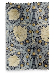 William Morris At Home Indigo Blue Pimpernel Made to Measure 100% Cotton Curtains - Image 9 of 9