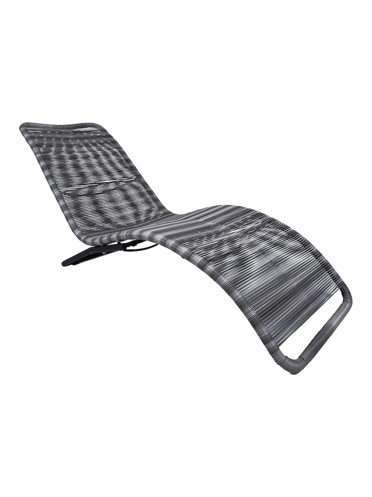 Charles Bentley Grey Zanzibar Garden Sun Lounger - Image 1 of 4