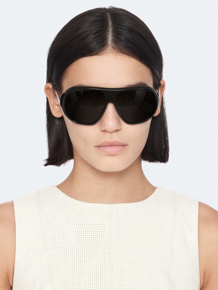 AllSaints White Vee Perf Dress - Image 2 of 8 AllSaints White Vee Perf Dress - Image 2 of 8