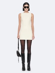 AllSaints White Vee Perf Dress - Image 3 of 8