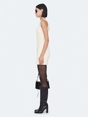 AllSaints White Vee Perf Dress - Image 7 of 8