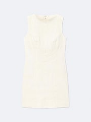 AllSaints White Vee Perf Dress - Image 8 of 8