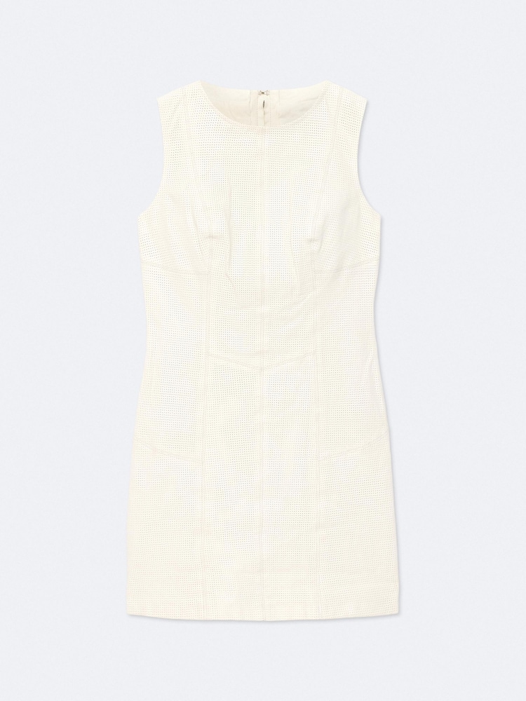 AllSaints White Vee Perf Dress - Image 8 of 8 AllSaints White Vee Perf Dress - Image 8 of 8