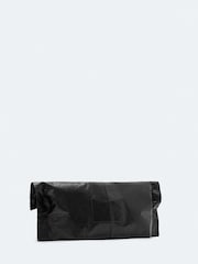 AllSaints Black Lutece Fold Clutch - Image 2 of 2
