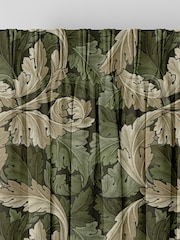 William Morris At Home Green Acanthus Velvet Made to Measure Curtains - Image 5 of 9