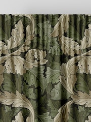 William Morris At Home Green Acanthus Velvet Made to Measure Curtains - Image 6 of 9