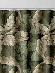 William Morris At Home Green Acanthus Velvet Made to Measure Curtains - Image 8 of 9