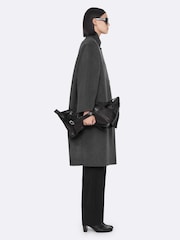 AllSaints Grey Effie Coat - Image 3 of 8