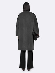 AllSaints Grey Effie Coat - Image 4 of 8
