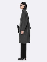 AllSaints Grey Effie Coat - Image 5 of 8