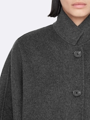 AllSaints Grey Effie Coat - Image 7 of 8