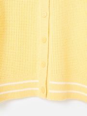 Oliver Bonas Yellow Crew Neck Knitted Cardigan - Image 6 of 6