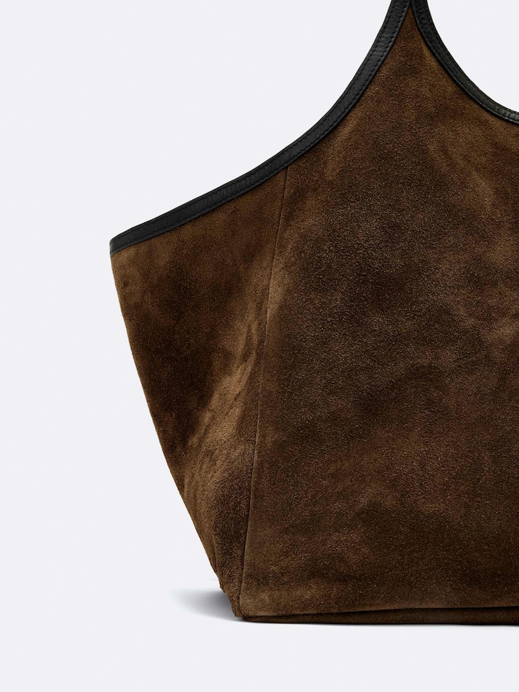 AllSaints Siloh Suede E/W Tote Bags - 4এর মধ্যে 2 ছবি