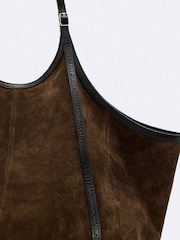 AllSaints Siloh Suede E/W Tote Bags - 4এর মধ্যে 3 ছবি