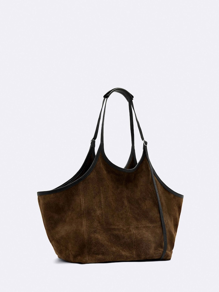 AllSaints Siloh Suede E/W Tote Bags - 4এর মধ্যে 4 ছবি