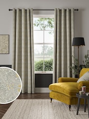William Morris At Home Flint Grey Larkspur Made to Measure 100% Cotton Curtains - Image 1 of 9
