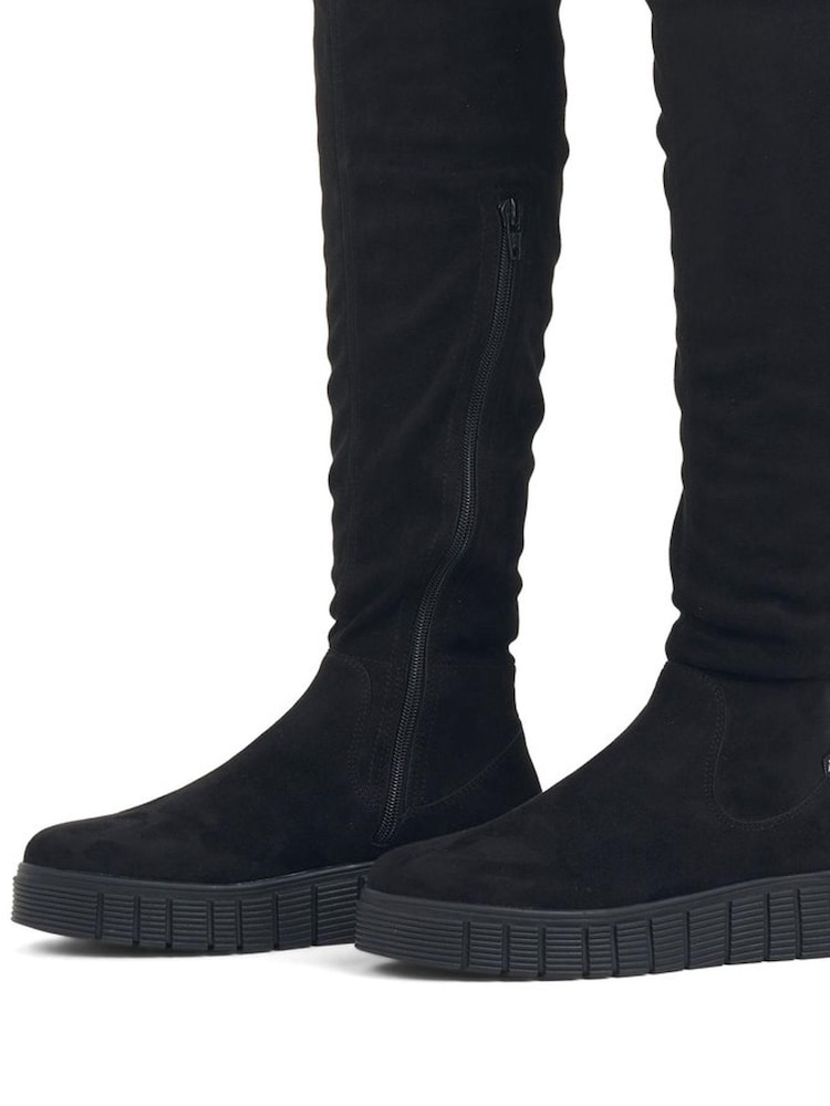 Rieker Womens Evolution Zipper Black Boots - Image 11 of 11