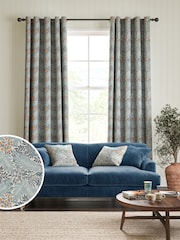 William Morris At Home Blue Larkspur Made to Measure 100% Cotton Curtains - Image 1 of 5