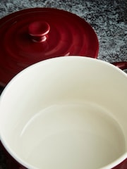 Barbary & Oak Set of 4 Red 10cm Mini Casserole Dishes - Image 3 of 4