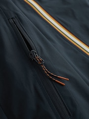 Navy Shower Resistant Pop Zip Hooded Jacket - Image 11 of 12