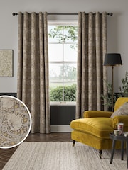 William Morris At Home Flint Grey Pimpernel Made to Measure 100% Cotton Curtains - Image 1 of 8