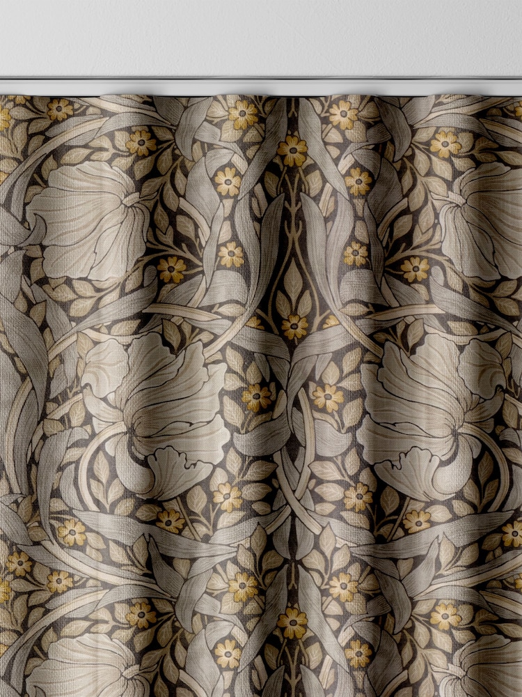 William Morris At Home Flint Grey Pimpernel Made to Measure 100% Cotton Curtains - Image 8 of 8