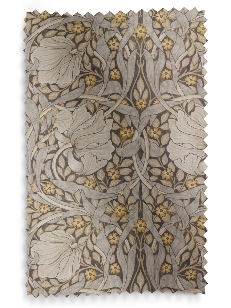 William Morris At Home Flint Grey Pimpernel Made to Measure 100% Cotton Curtains - Image 9 of 9