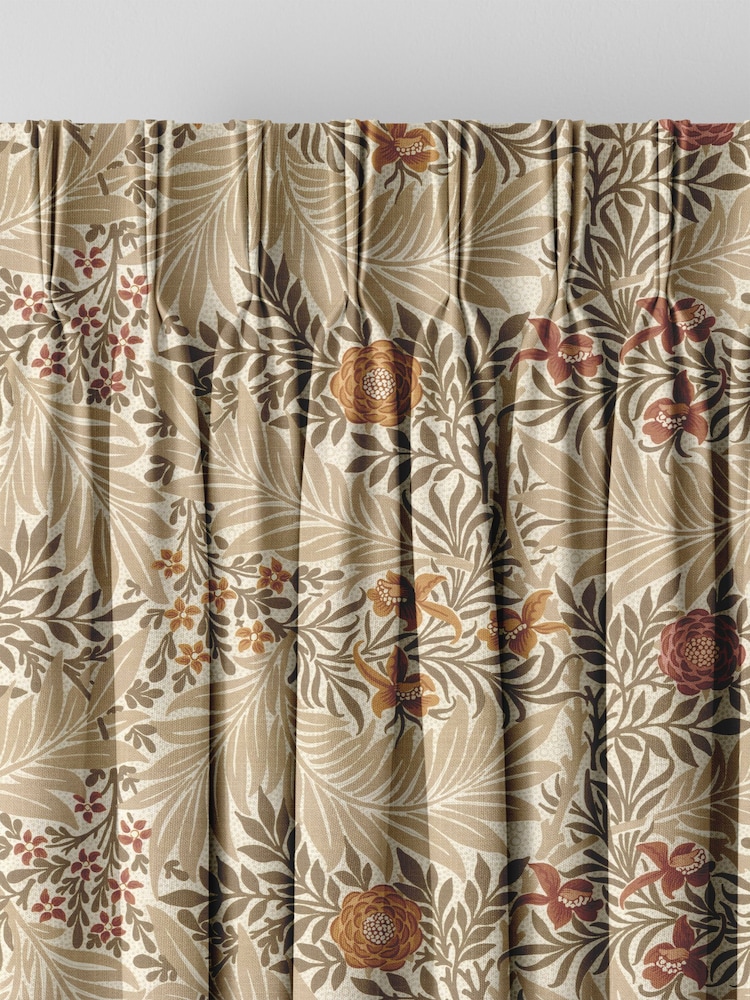 William Morris At Home Natural Larkspur Made to Measure 100% Cotton Curtains - Image 5 of 9