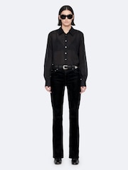 AllSaints Black Simone Blouse Shirt - Image 2 of 8
