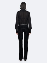 AllSaints Black Simone Blouse Shirt - Image 5 of 8