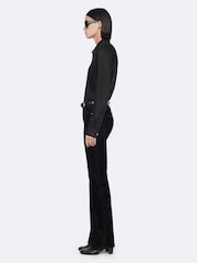 AllSaints Black Simone Blouse Shirt - Image 6 of 8
