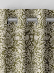 William Morris At Home Artichoke Green Sunflower Made to Measure 100% Cotton Curtains - Image 7 of 9