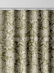 William Morris At Home Artichoke Green Sunflower Made to Measure 100% Cotton Curtains - Image 8 of 9