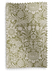 William Morris At Home Artichoke Green Sunflower Made to Measure 100% Cotton Curtains - Image 9 of 9