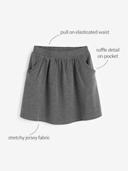 Grey Pull-on Stretch School Skirt (3-16yrs) - Image 3 of 7
