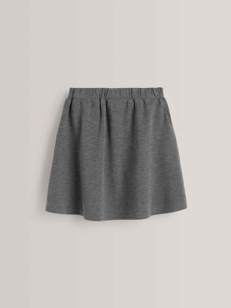 Grey Pull-on Stretch School Skirt (3-16yrs) - Image 7 of 7