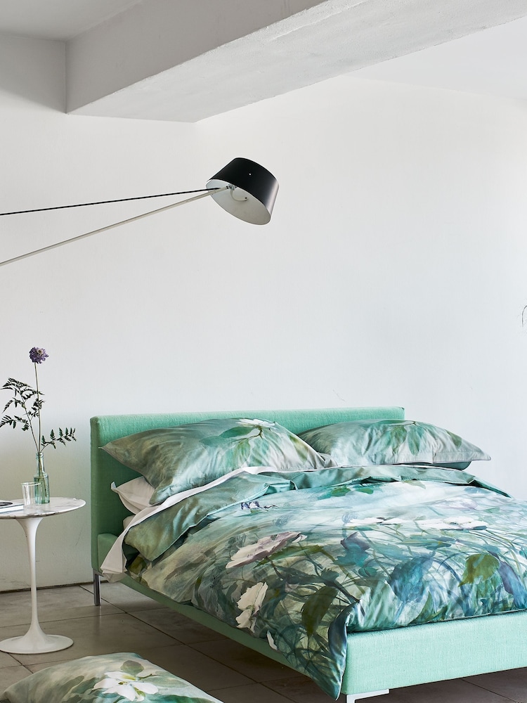 Designers Guild Green Kiyosumi Duvet Cover - Image 1 of 1