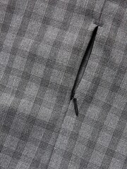 Light Grey Slim Fit Check Motion Flex Co-ord: Bomber Jacket - Image 11 of 11